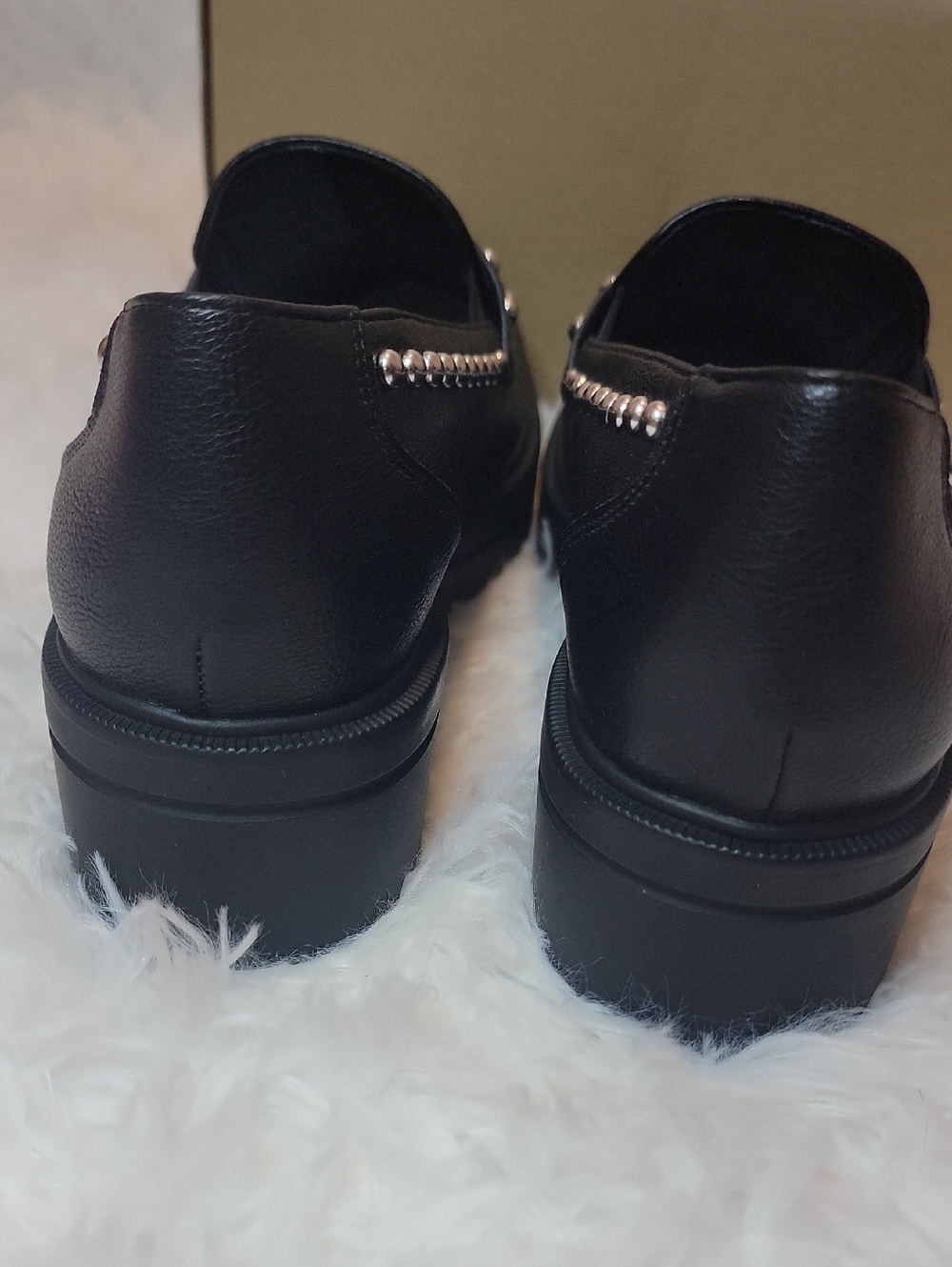 NWT MIA Tillie Studded Loafers In Black. Sz 7.5 - Picture 6 of 6